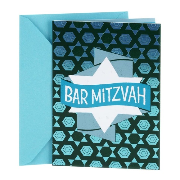 5 Congratulations Bar Mitzvah Star of David Tree Of Life Hallmark Greeting Cards - Picture 1 of 9